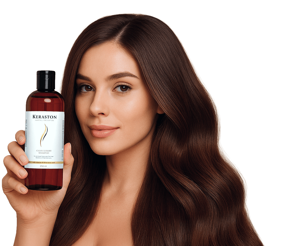 model with product