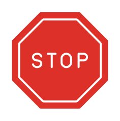 the stop sign