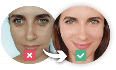 before and after use