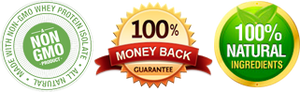 Non-GMO, 100% Money Back Guarantee, 100% Natural
