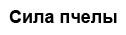 Сила пчелы