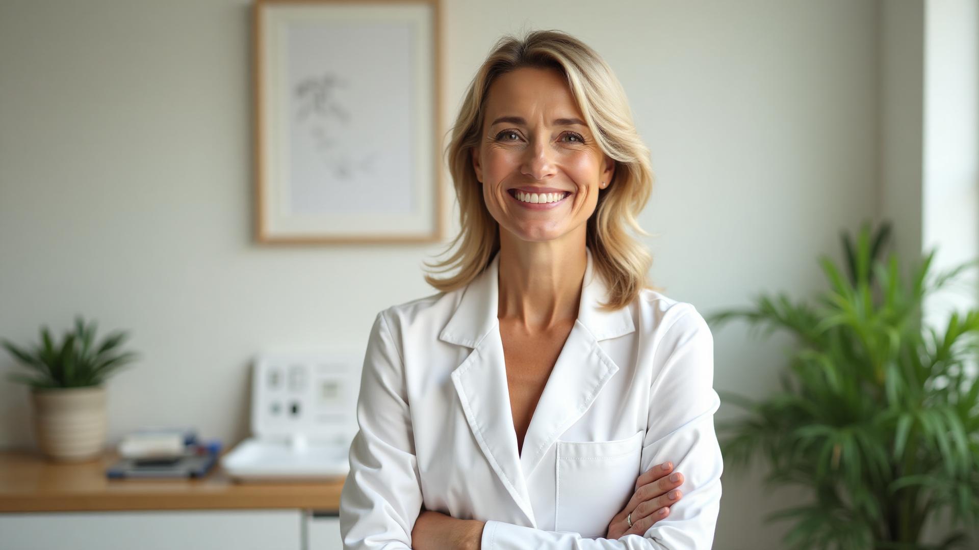 Donna felice e serena dopo aver risolto i problemi di cistite